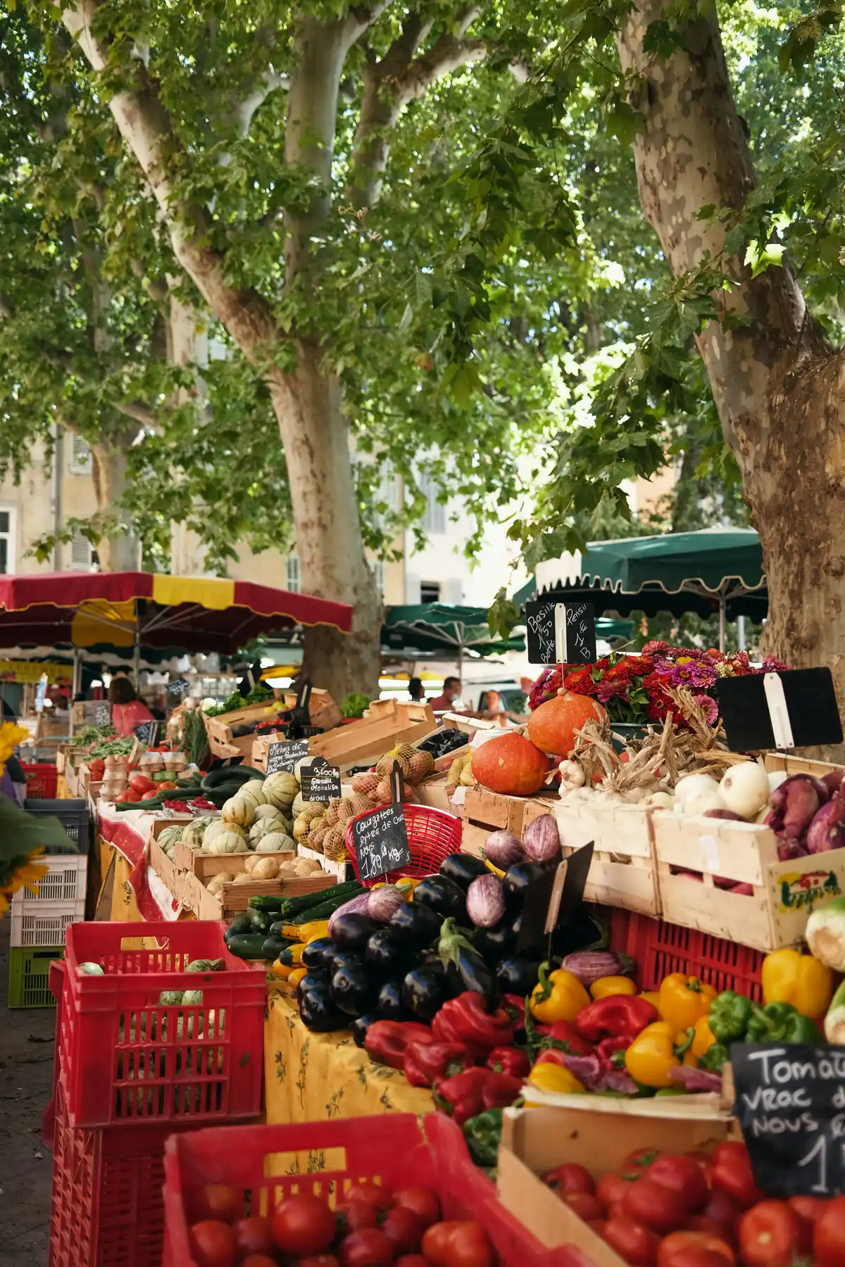 Marché fruit et local de saison