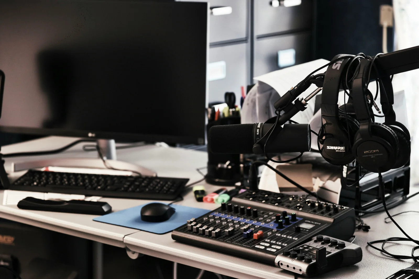 salle radio pour podcast